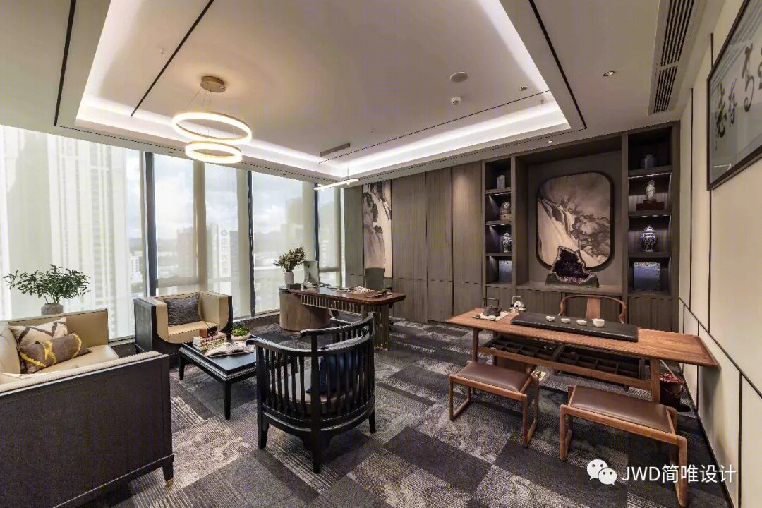 山水间的中式情怀——简唯设计 500㎡办公空间-35