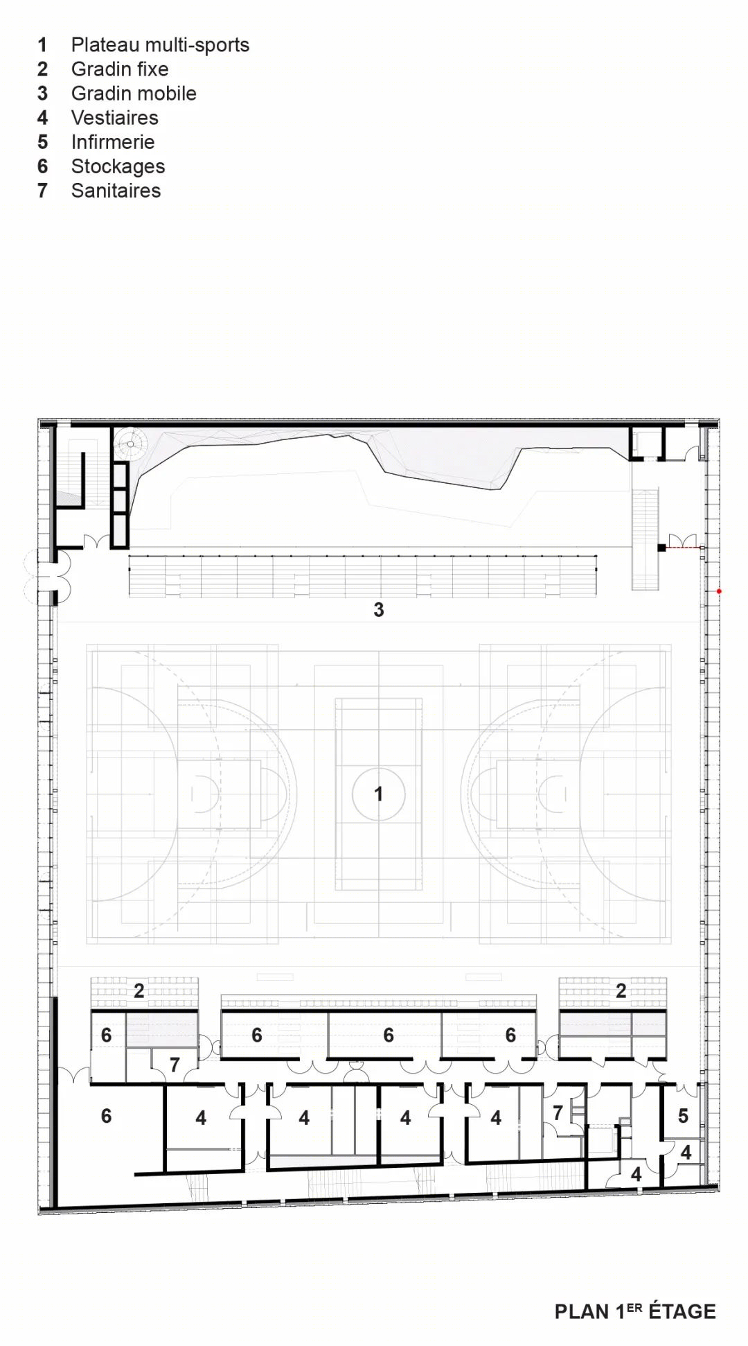 勒阿弗尔市双坡屋顶多功能运动中心丨法国丨K architectures Sigwalt Herman-41