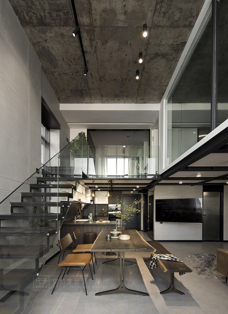 深圳 89㎡工业风 Loft | 自然原始，光影交织-29