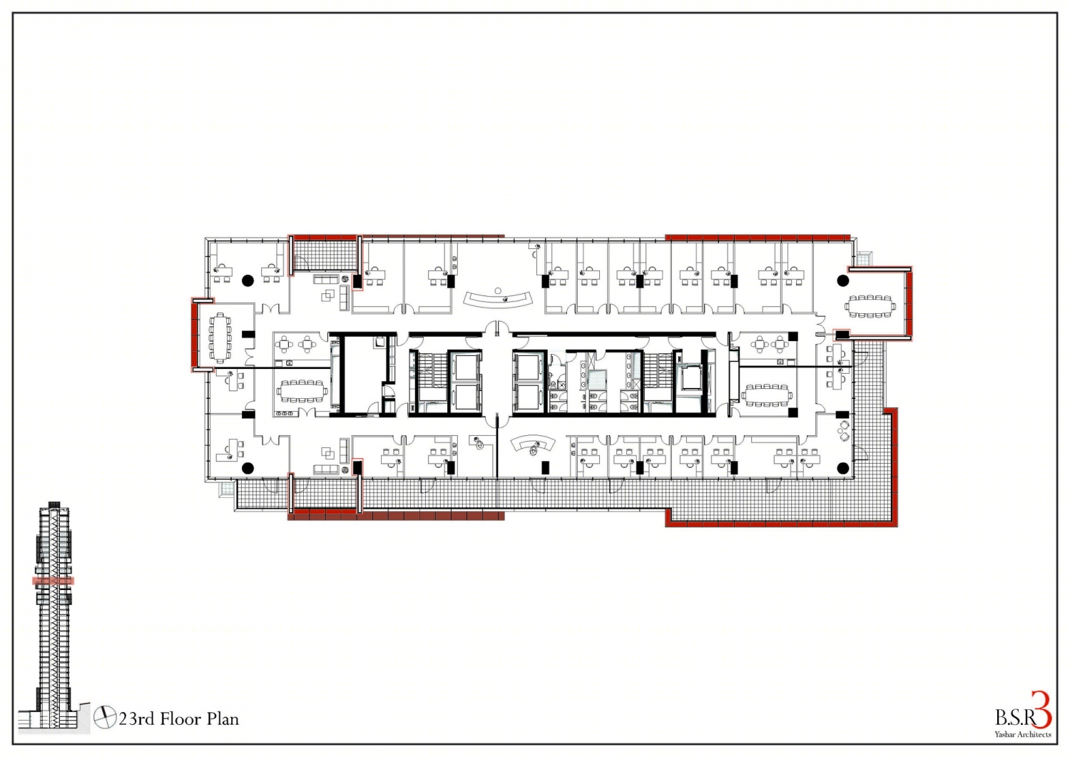 特拉维夫创新垂直商务中心 · BSR 3+4丨Yashar Architects-49