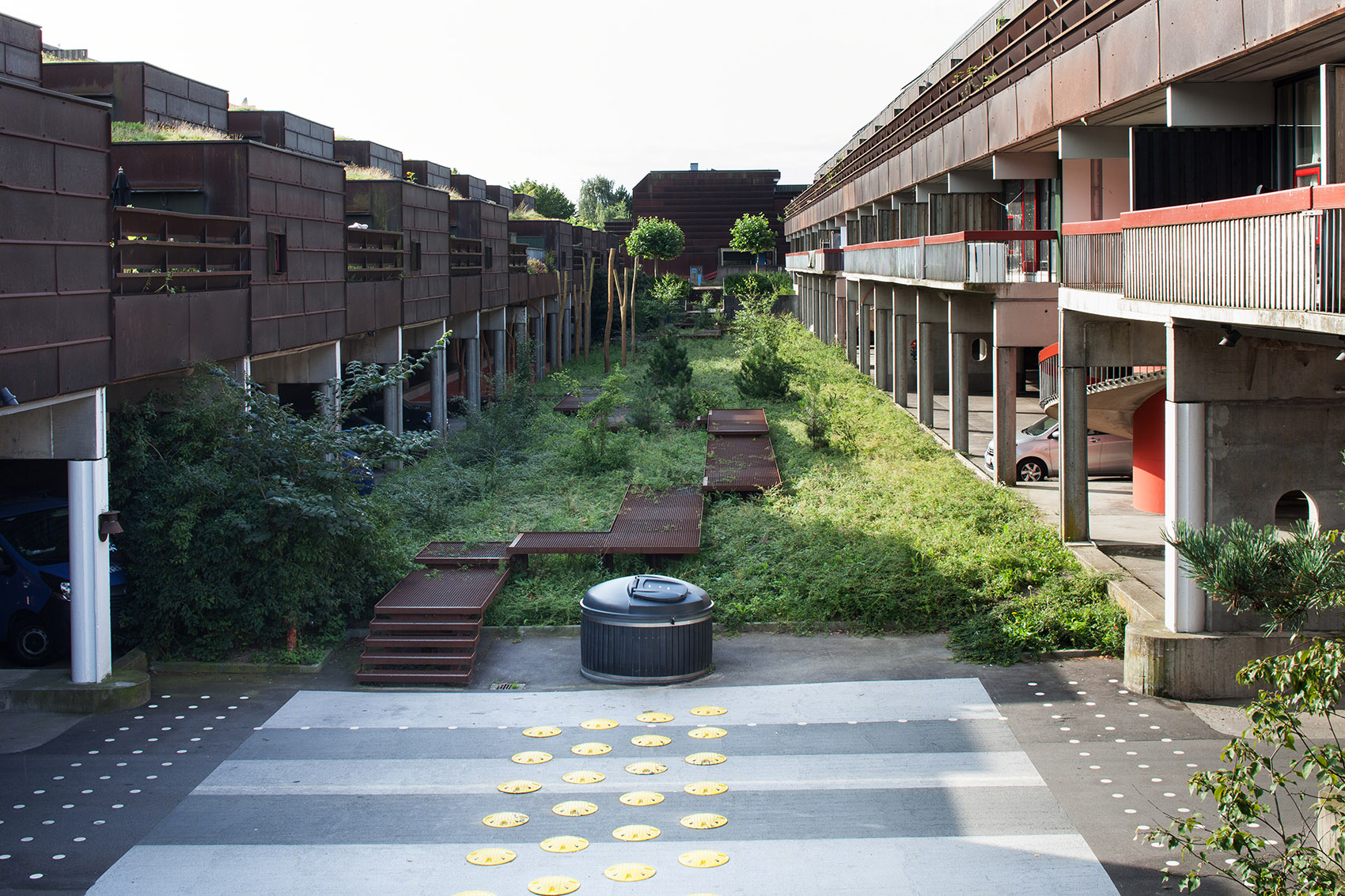 丹麦 Farum Midtpunkt 社会住宅景观-9