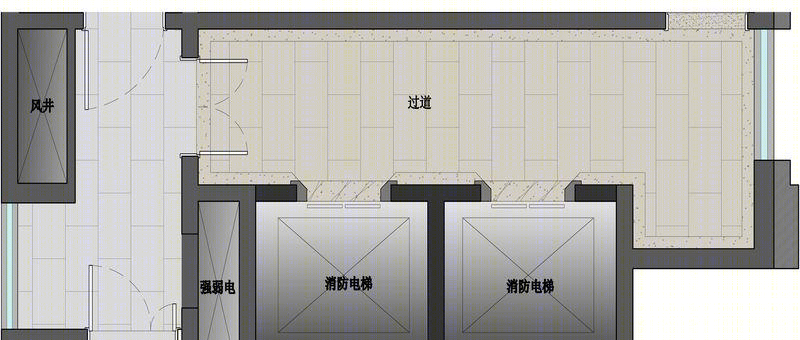 长沙美洲故事别墅高层入户门厅设计-10