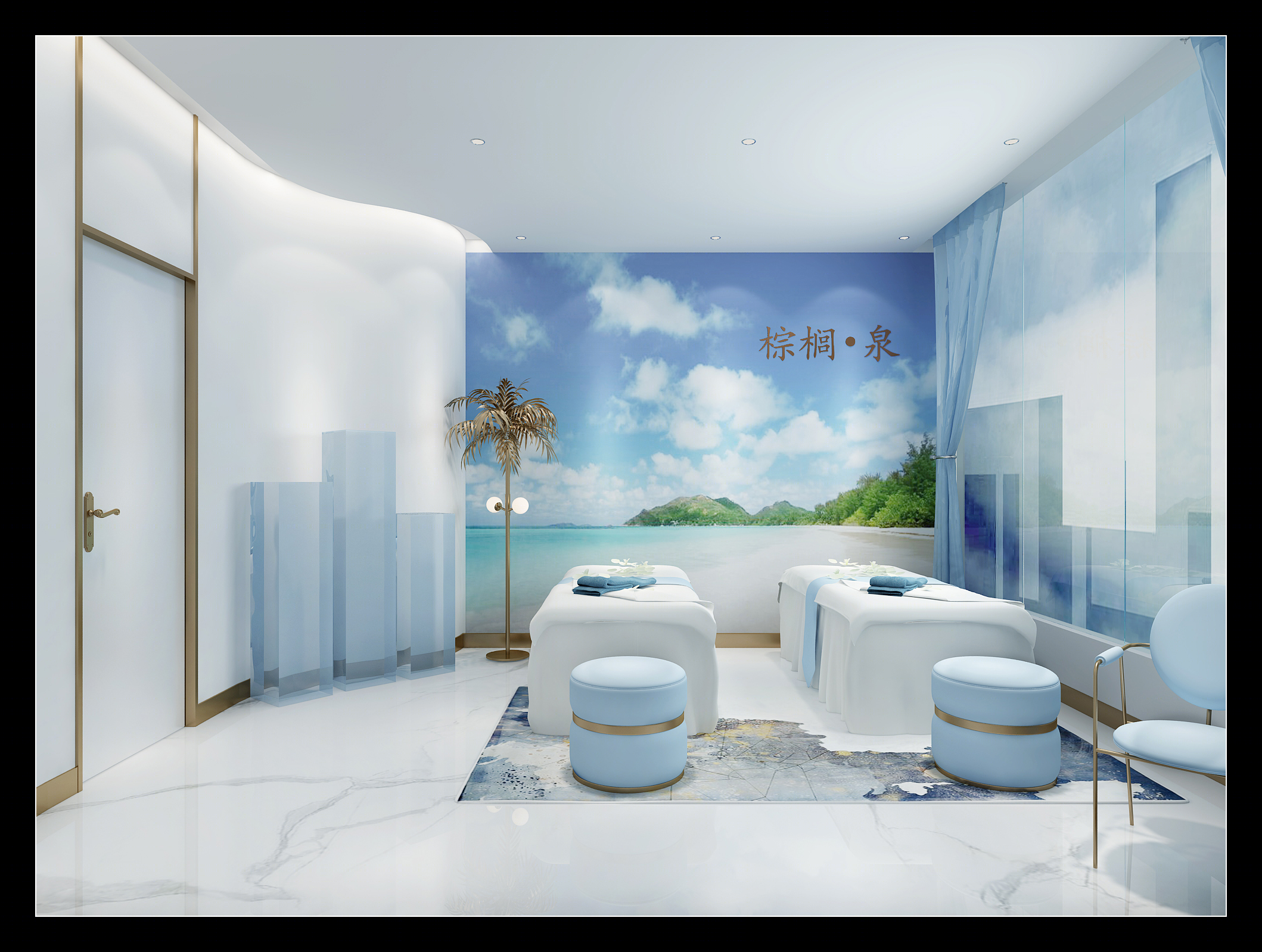 邓州棕榈泉 SPA 会所 | 热带风情融入养生空间-10