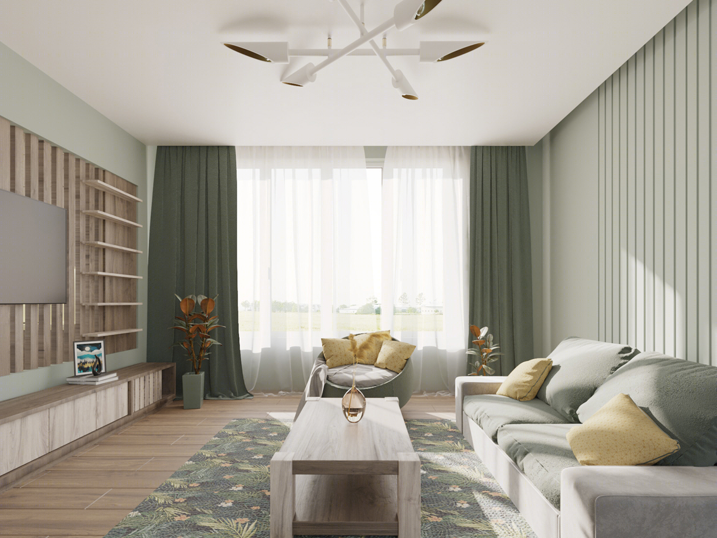Anastasiya Gushchina丨平层丨Interior Design / calm tones-2