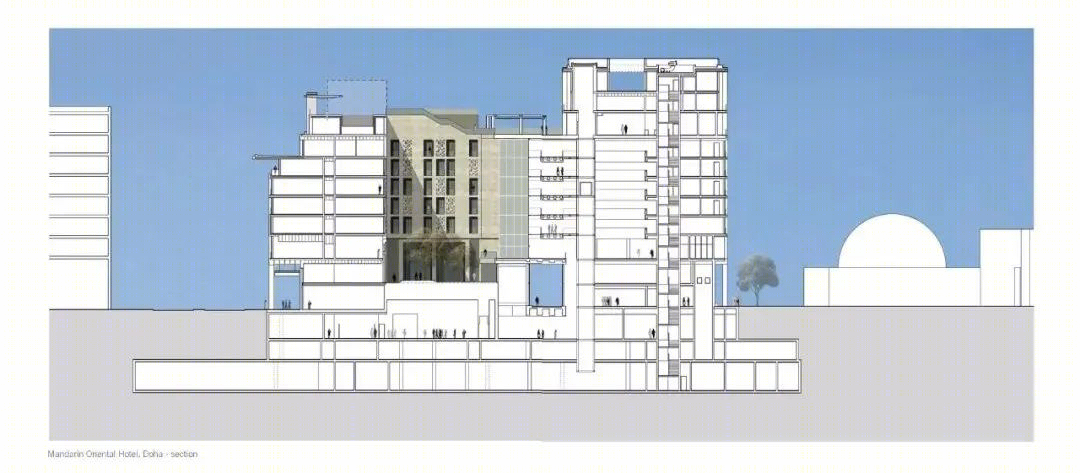 多哈文华东方酒店及住宅丨卡塔尔多哈丨John McAslan + Partners-38