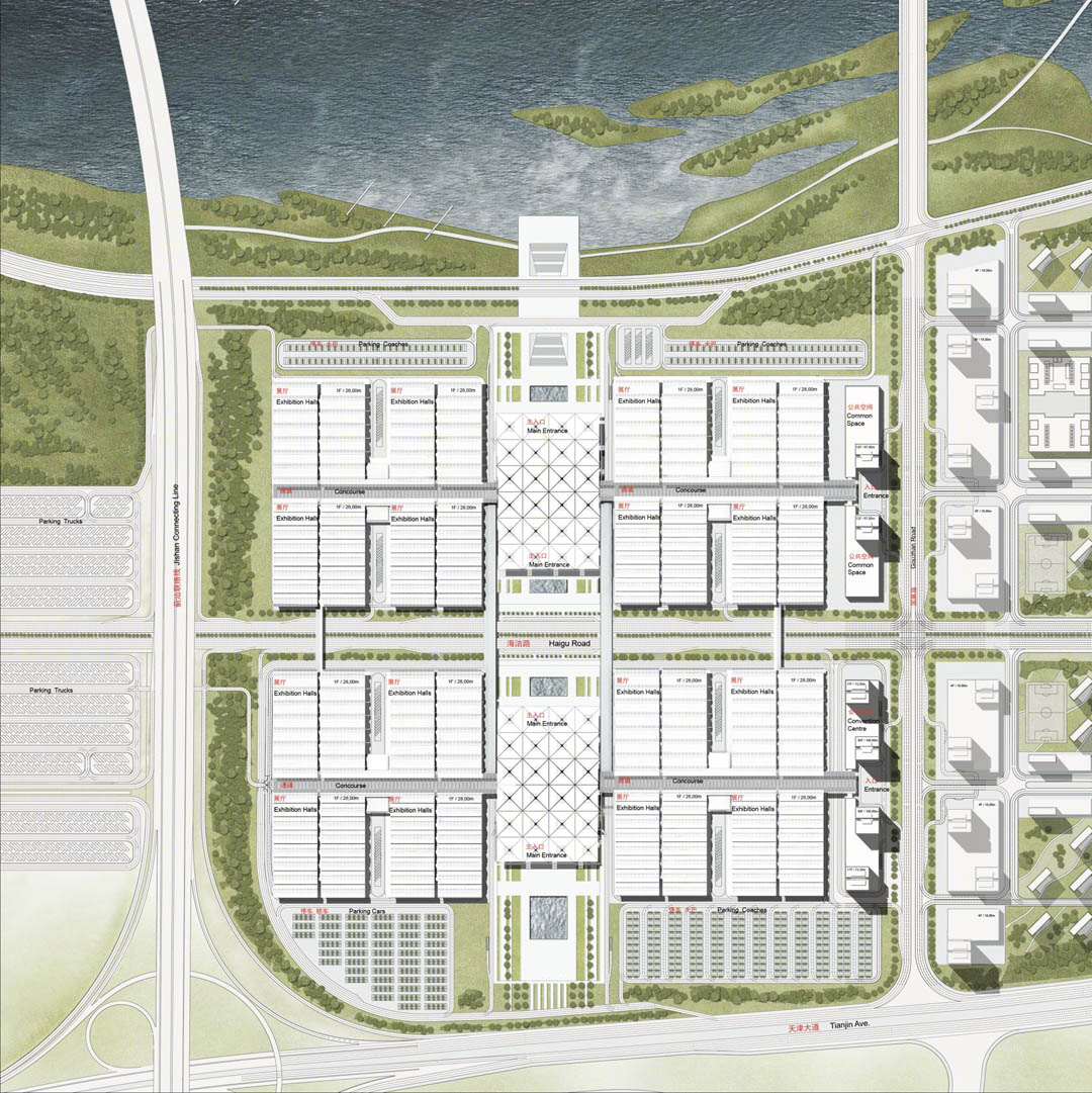 天津国际会展中心——gmp 的巨型展览空间设计-21