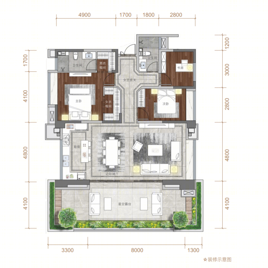 大三房户型设计探究丨搜建筑-98
