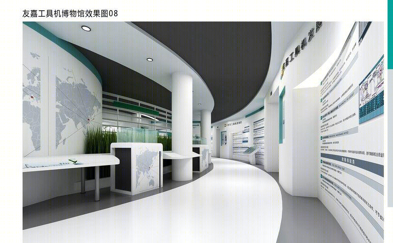 友嘉机床展示空间——动线划分灵活有序，虚实结合呈现内容-8