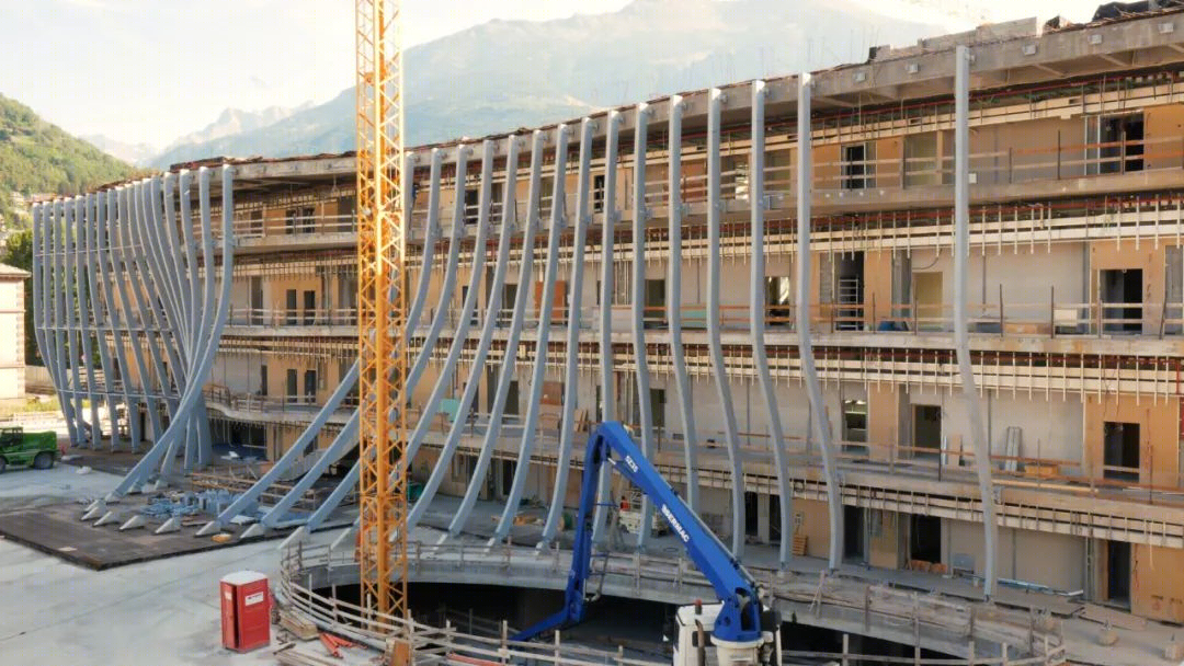 瓦莱达奥斯塔大学新校区——有机“冰山”校园，彰显地域文化特色-175