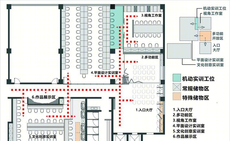 武汉第一商业学校美术实训基地——多功能、高效率的空间设计-27