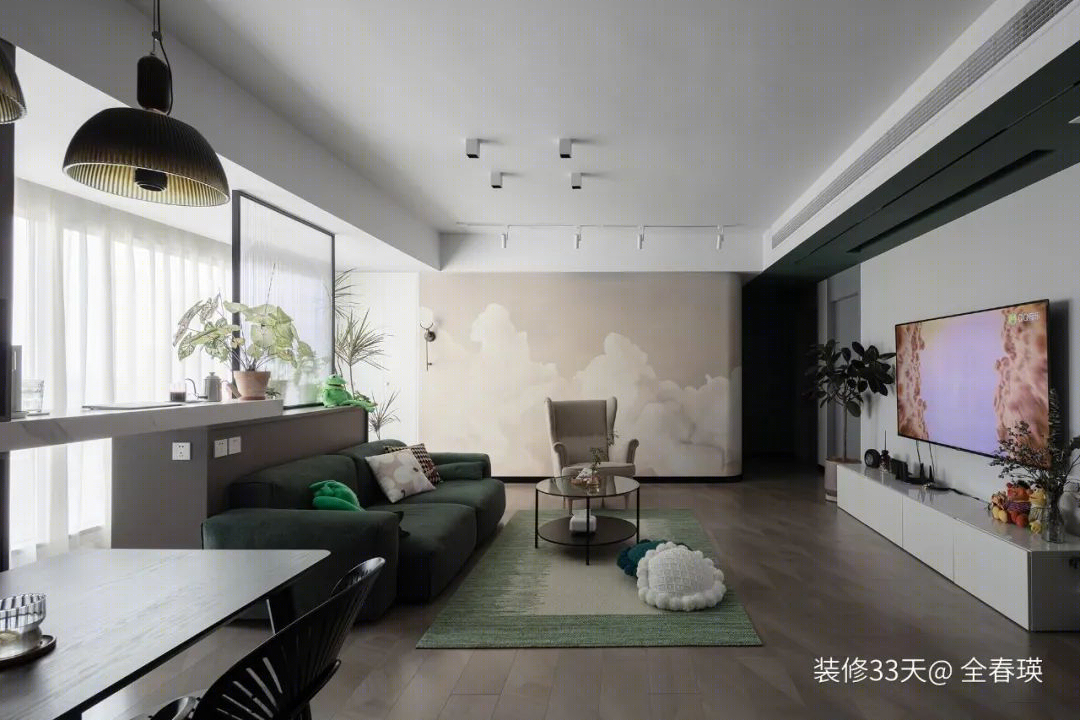 现代简约混搭横厅三室丨中国成都丨全春瑛（成都）-15