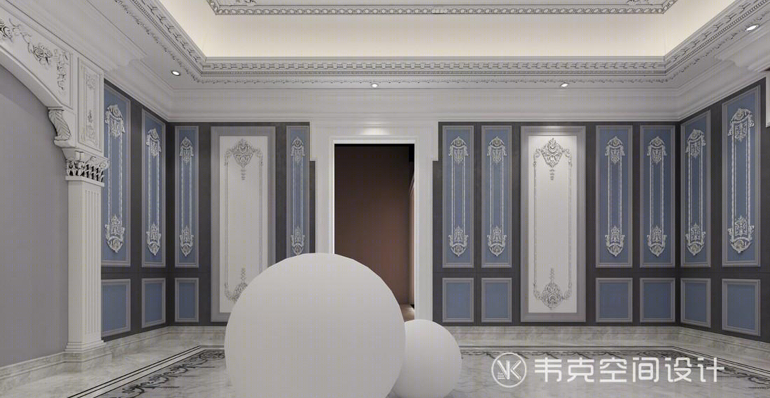 欧式浪漫灰蓝空间-4