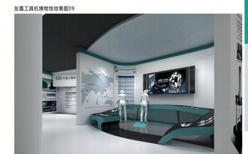 友嘉机床展示空间——动线划分灵活有序，虚实结合呈现内容-9