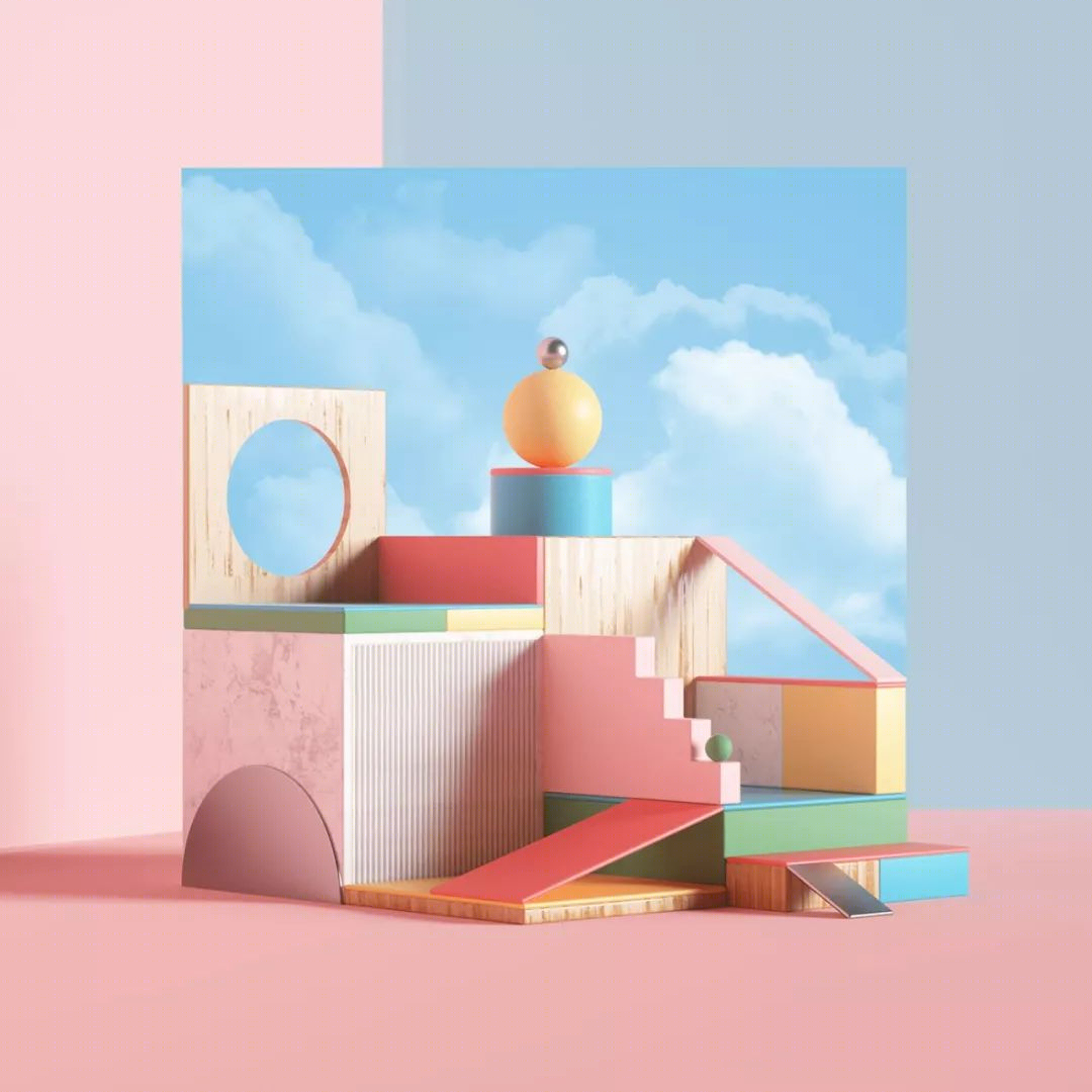 梦幻色彩的 3D 艺术盛宴-110