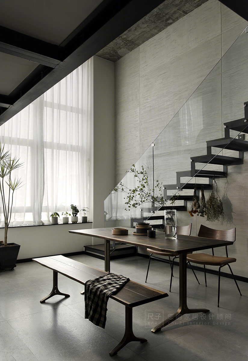 深圳 89㎡工业风 Loft | 自然原始,光影交织-38