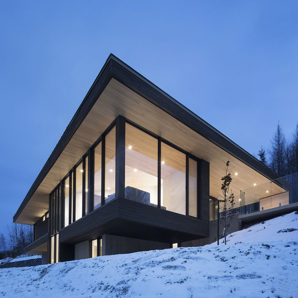加拿大滑雪胜地悬浮森林住宅-11