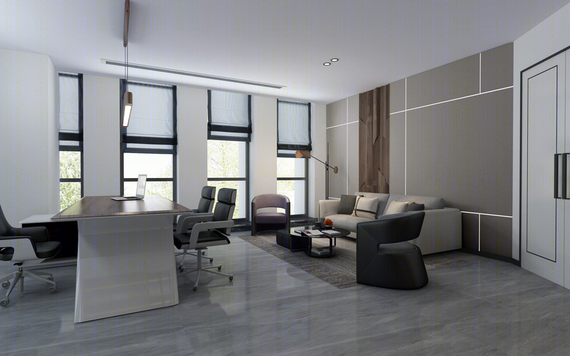 外企老总办公室设计，简约国际范儿-16