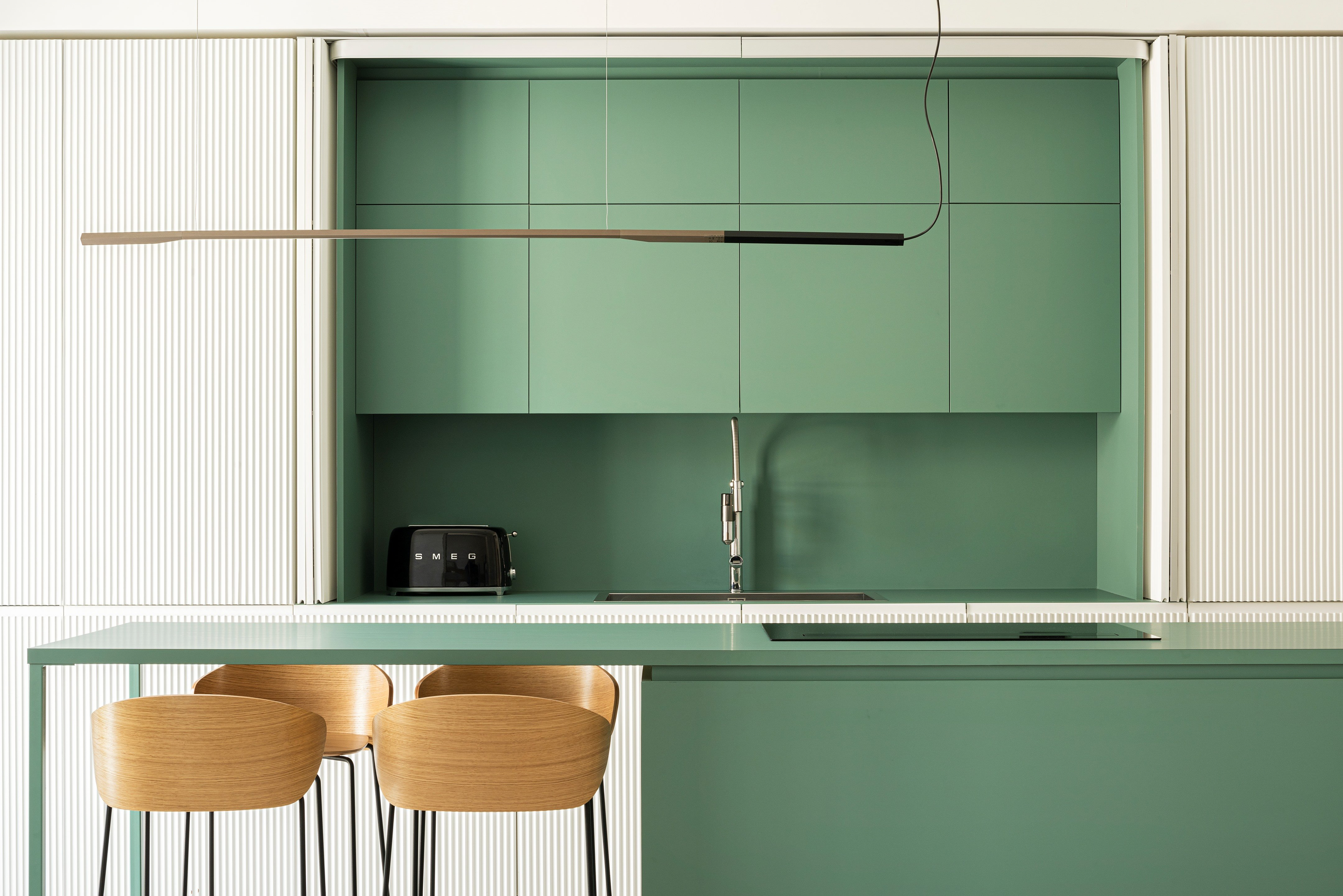 Bomori Architetti 设计的罗马平层公寓——视觉连接和现代风格-5