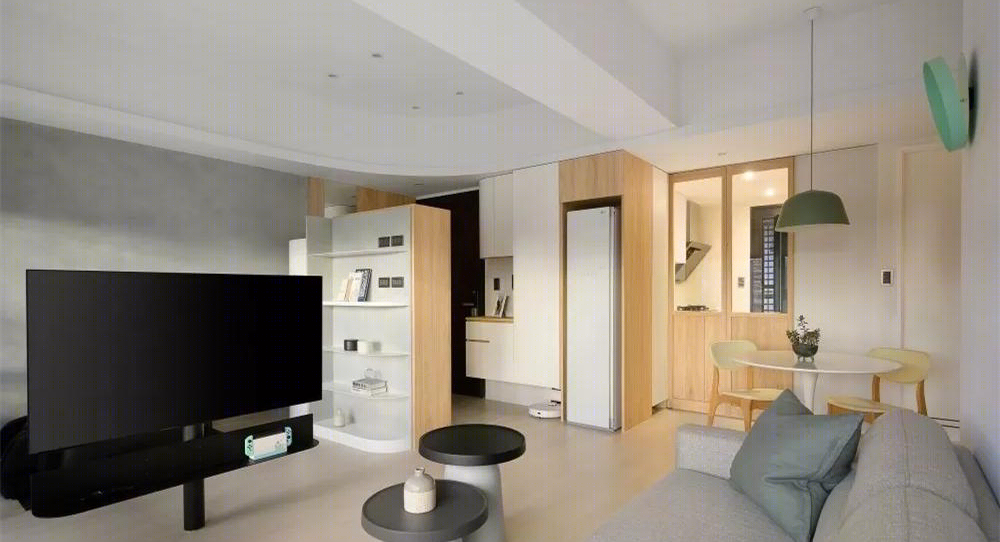 60㎡刚需婚房，拆一墙换来超大收纳-16