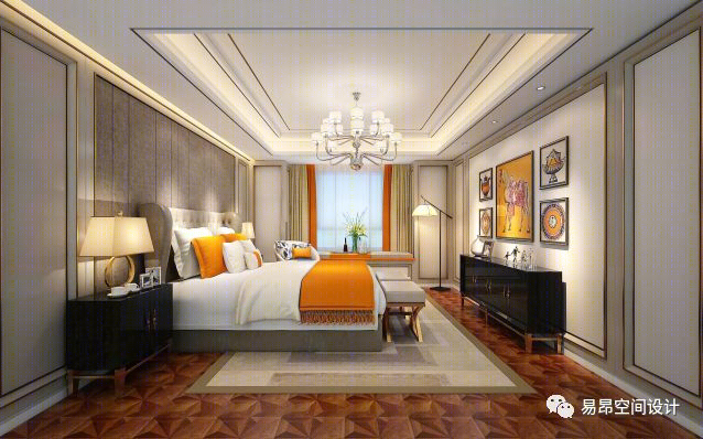 繁橙轻奢 | 易昂设计的爱马仕橙主题家居空间-43