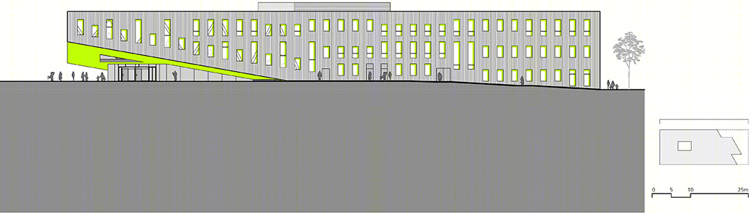 奥斯纳布吕克大学校园建筑 | 绿色纽带中的学术景观-87