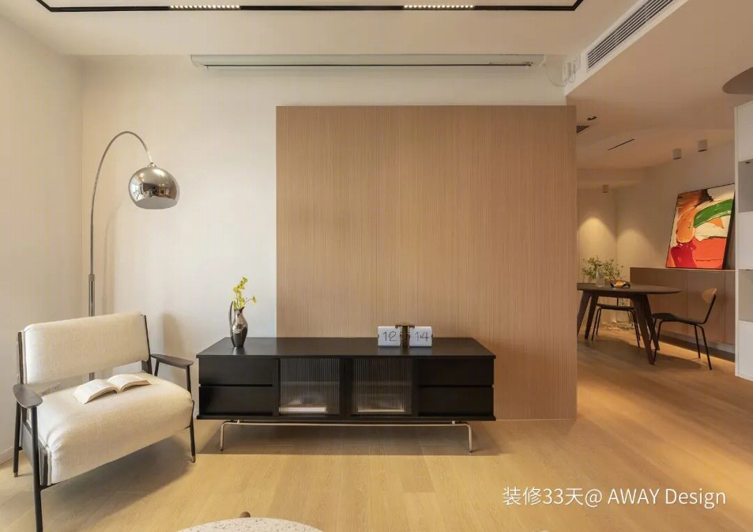 上海 110 平现代简约原木三口之家丨中国上海丨AWAY Design(上海)-19