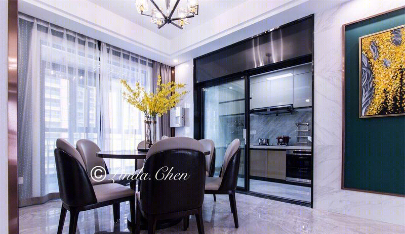 轻奢诱惑 | 景泰园 110m2 墨绿主题私宅设计-13
