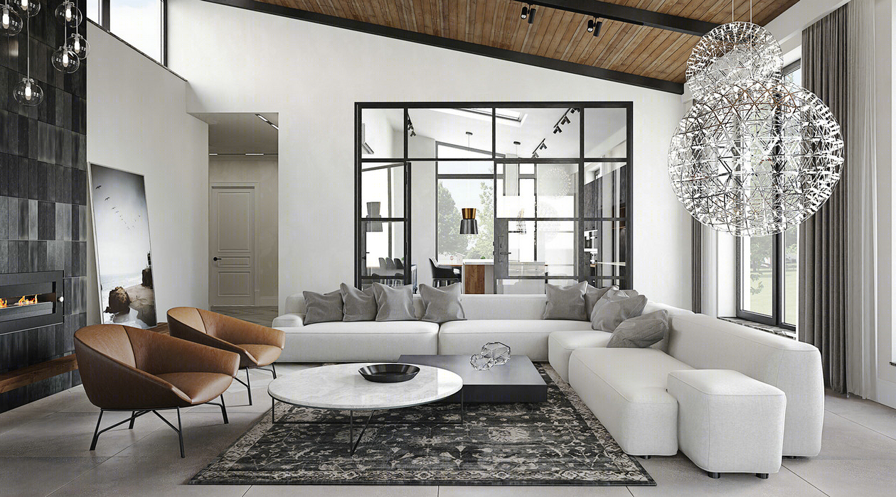 乌克兰基辅现代简约风公寓设计-0