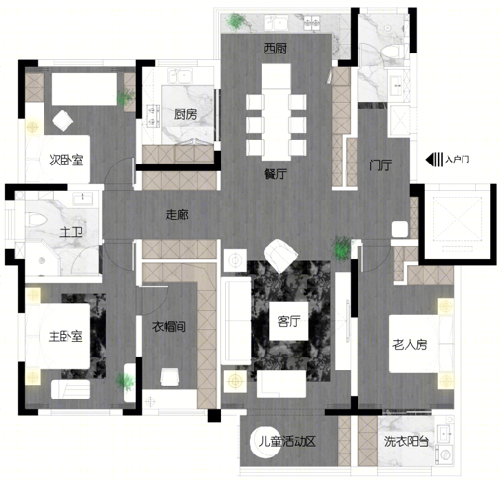 “无定义”洋房设计 · 费县和园首府 160m²丨山东筑典设计事务所-23