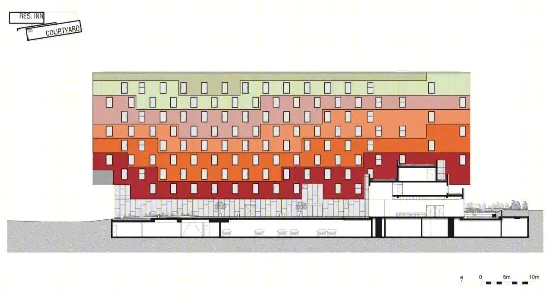 法国彩色立面酒店丨Manuelle Gautrand Architecture-45