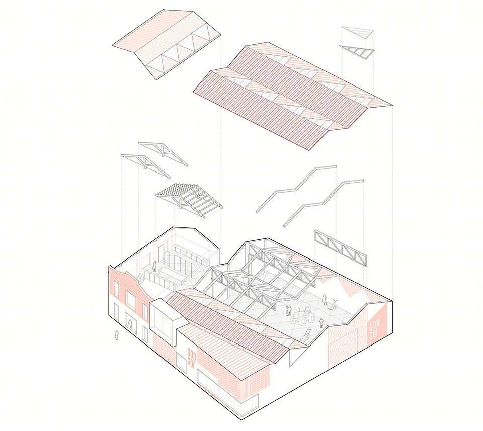 Gon-Gar 工厂 | 旧仓库新生，开放式车间融入城市景观-51
