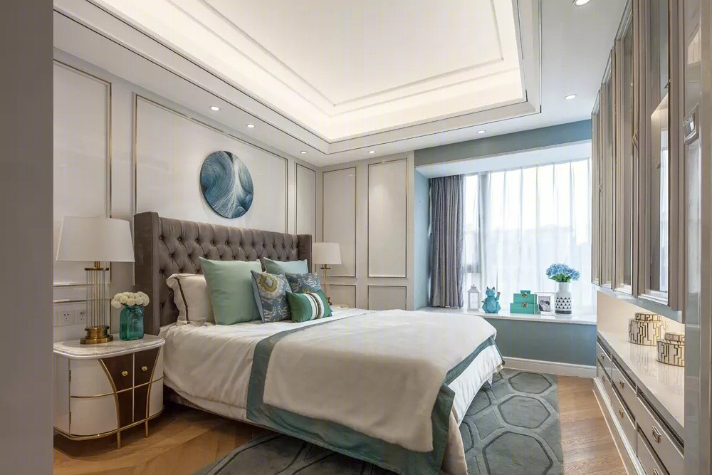 东莞美式轻奢样板间-12