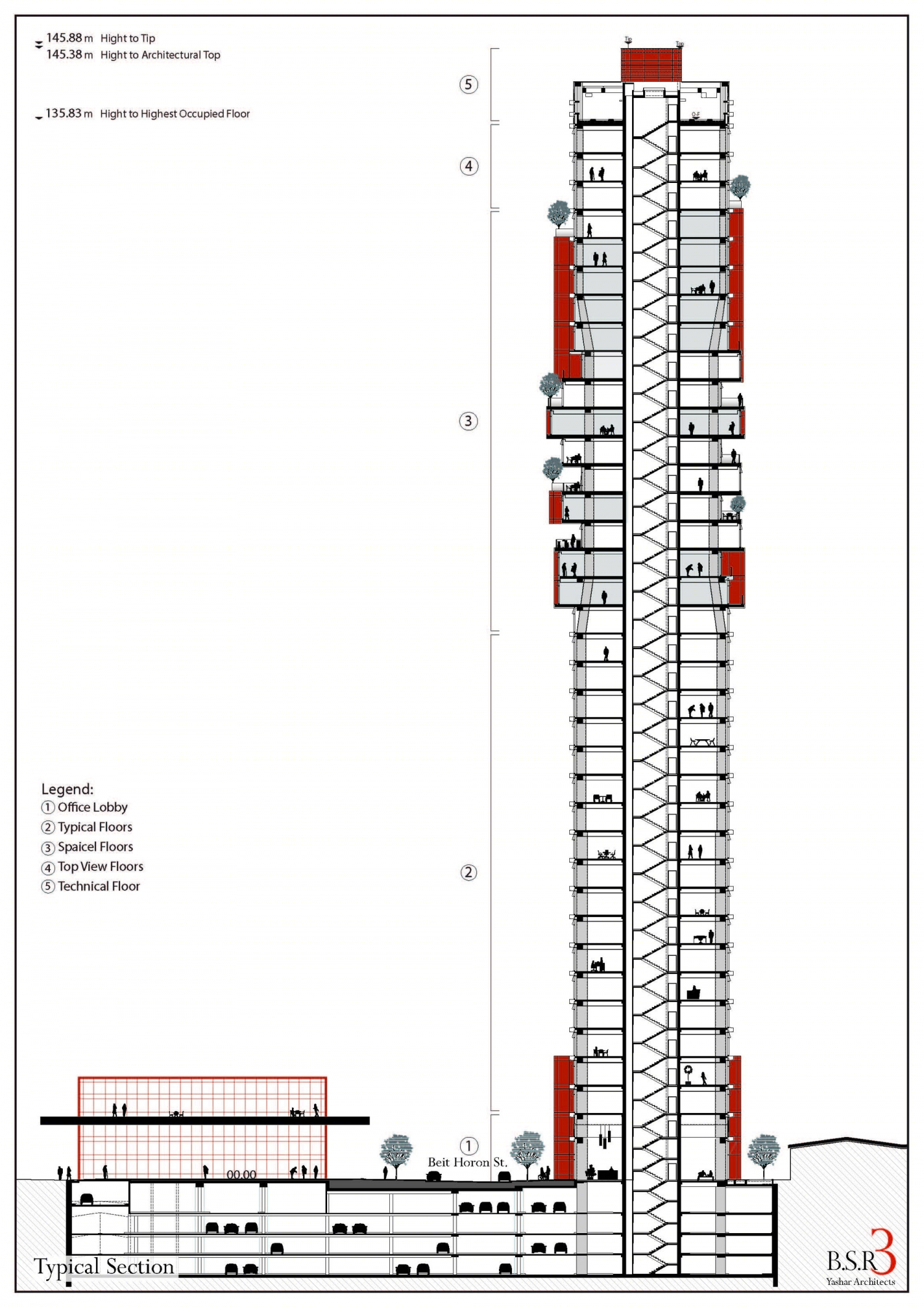 特拉维夫创新垂直商务中心 · BSR 3+4丨Yashar Architects-52