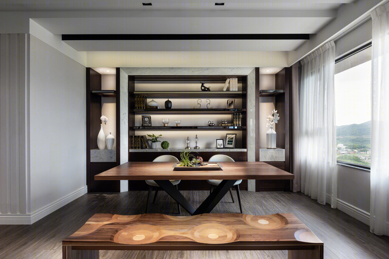 "墨凝意象" 大理石与木皮的完美融合-8