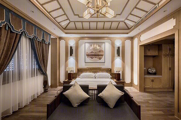 白茶城中的儒雅合院·奇墨空间设计酒店-10