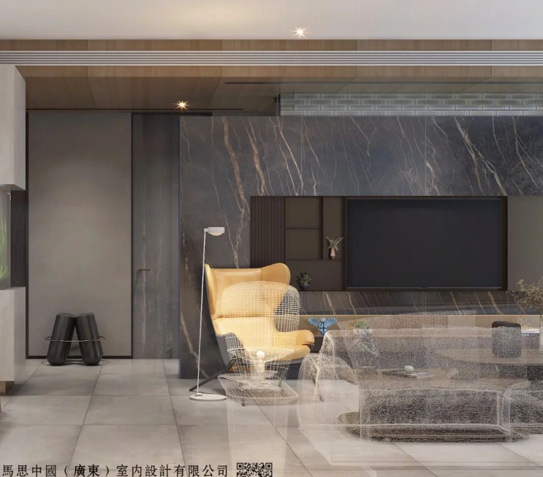 广东马思室内设计 | 219.71m²现代风，感受空间张力与大气-15