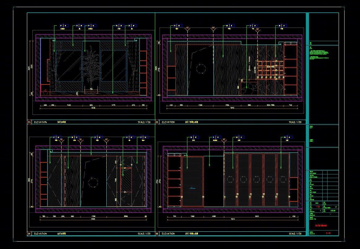 意式极简大平层施工图+高清效果图-18