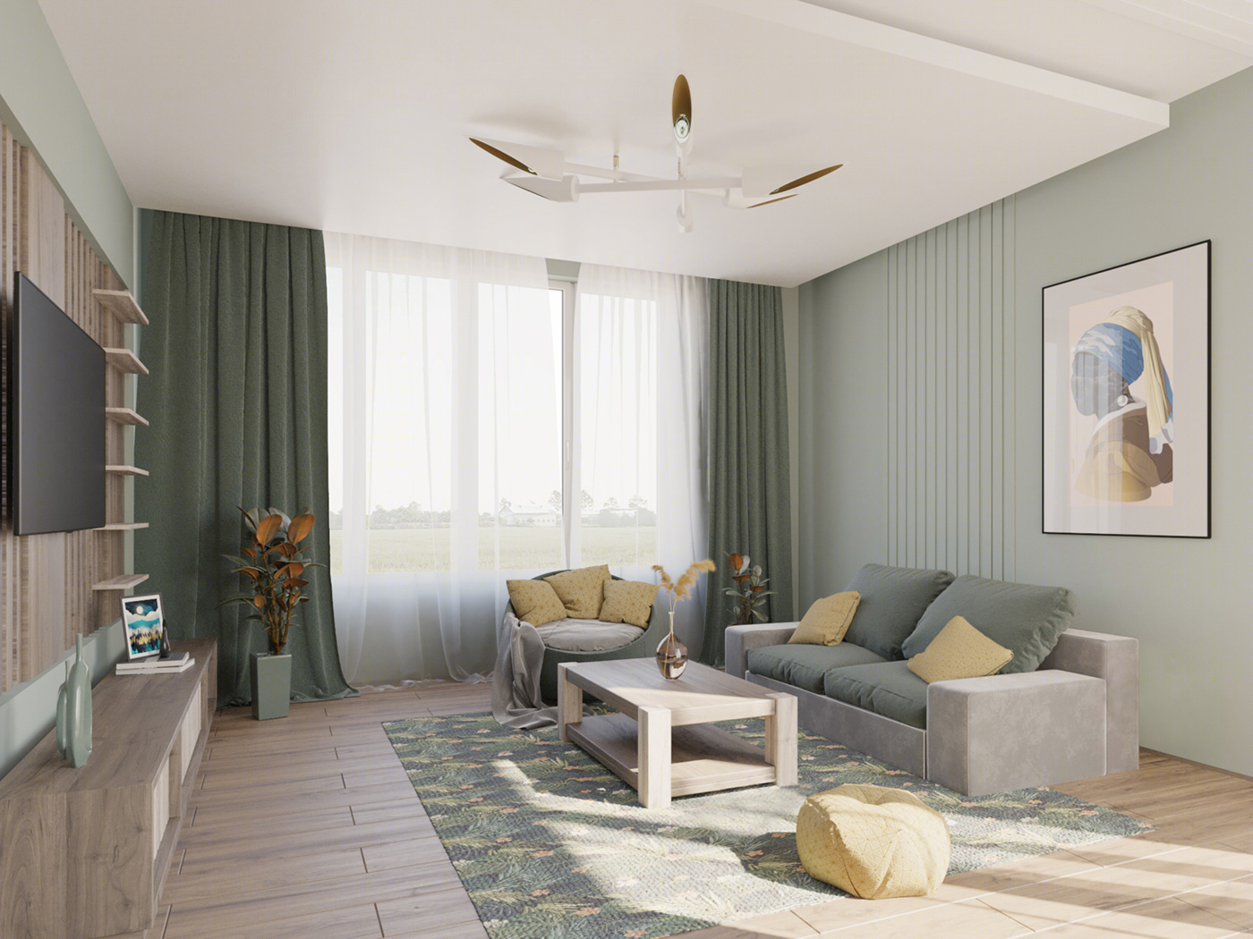 Anastasiya Gushchina丨平层丨Interior Design / calm tones-5