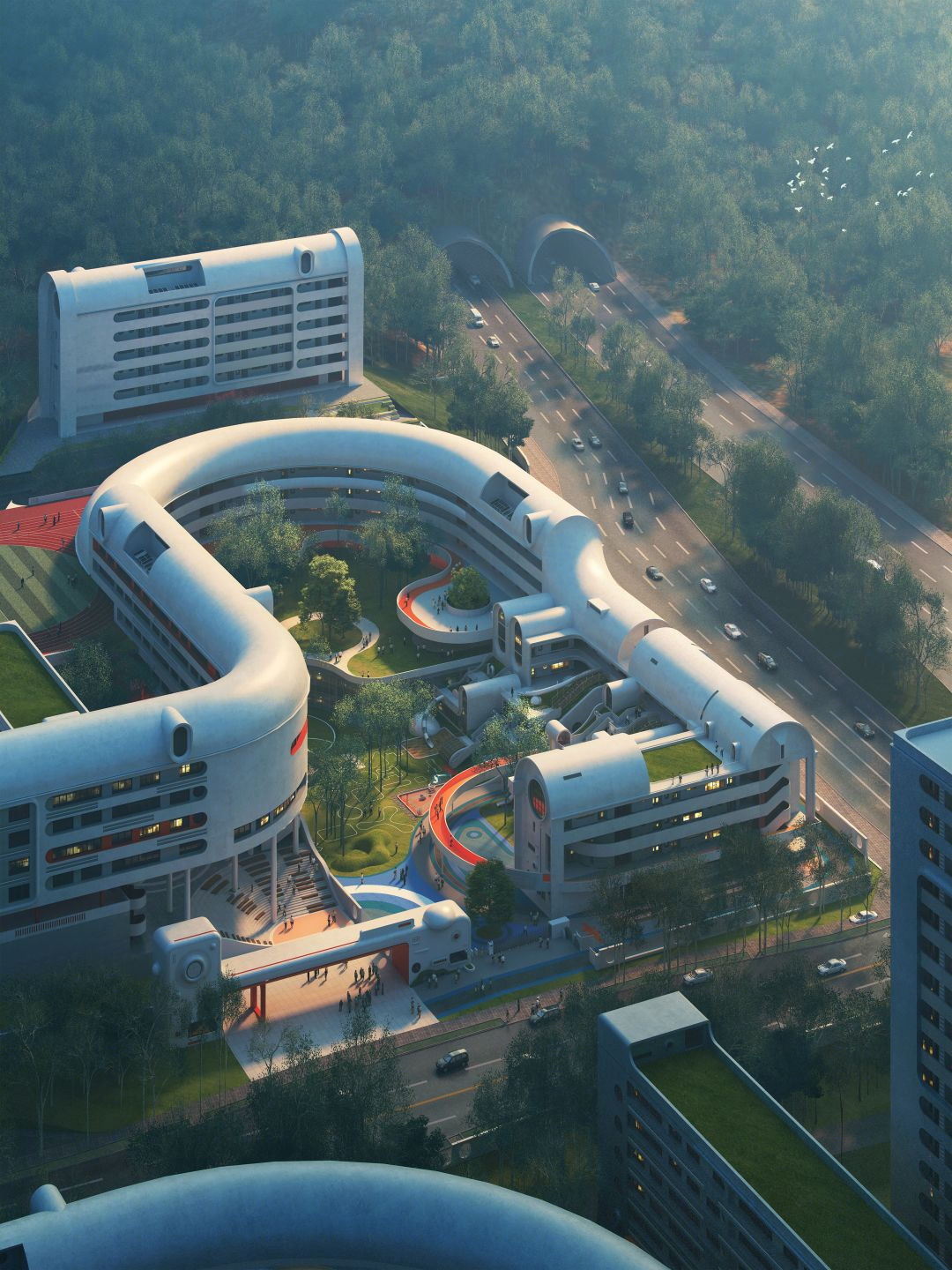 未来者校园 · 重庆西部科学城未来校园设计丨中国重庆丨迪卡建筑设计中心-1