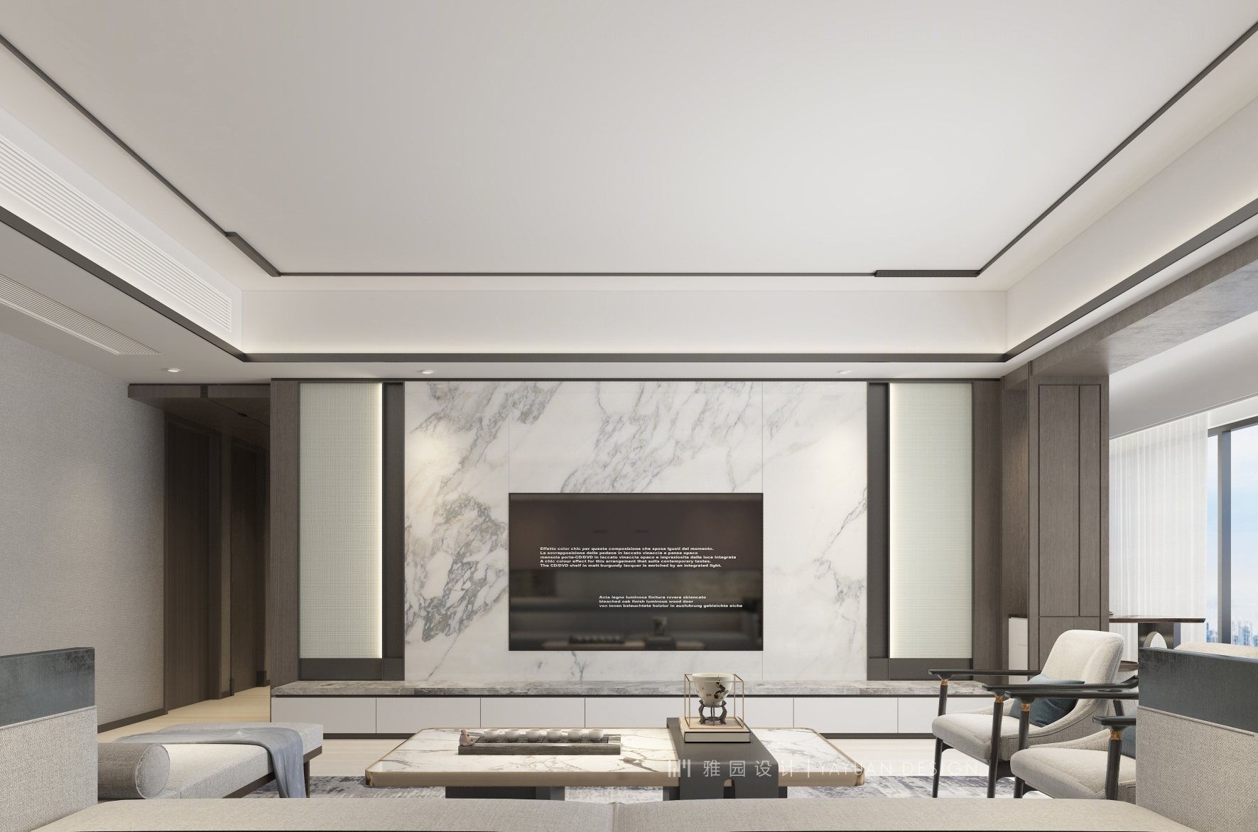雅园设计 | 现代中式空间韵律-2