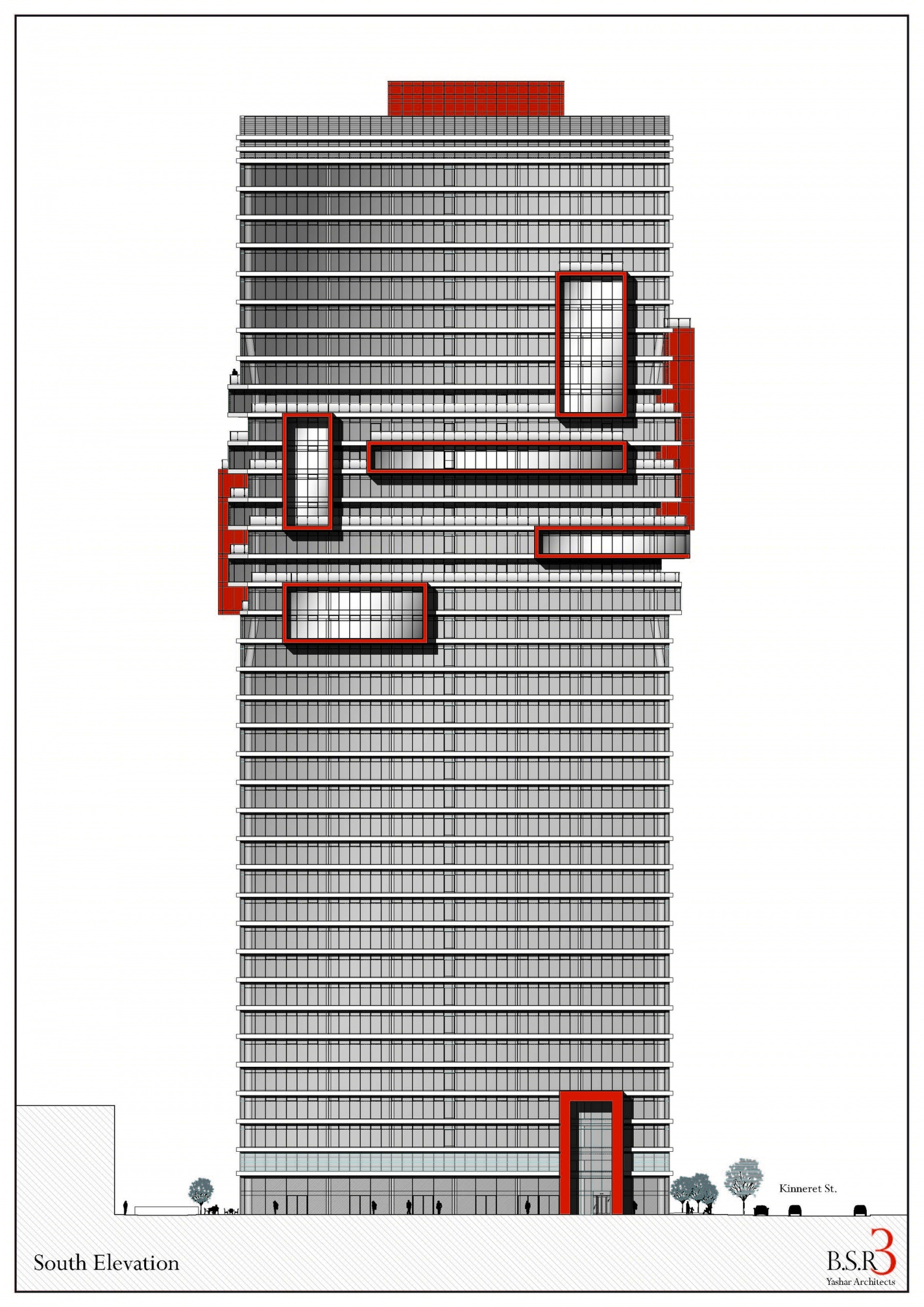 特拉维夫创新垂直商务中心 · BSR 3+4丨Yashar Architects-54