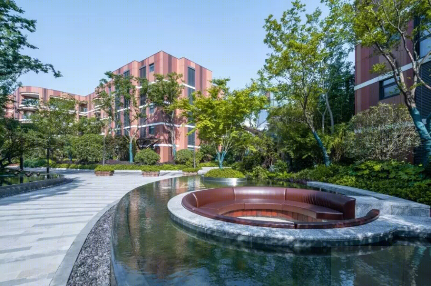 上海朗詩新西郊住宅景观 | 现代与传统交融的设计佳作-14