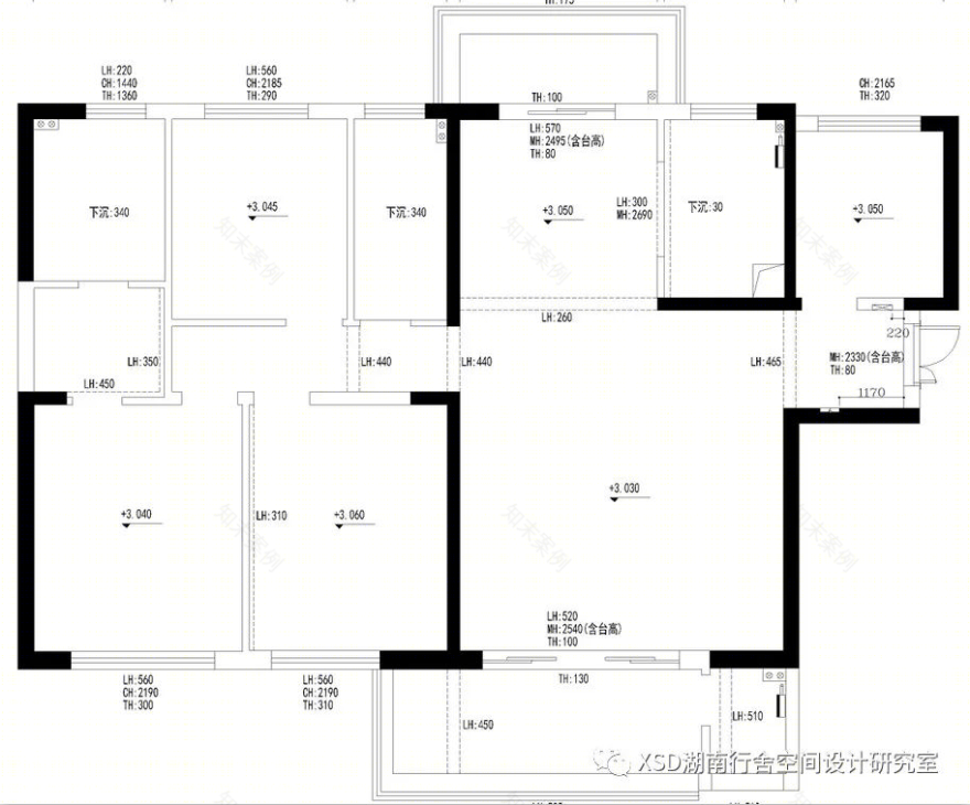 极简黑白灰的湖景一线住宅设计丨中国长沙丨湖南行舍空间设计研究室-13