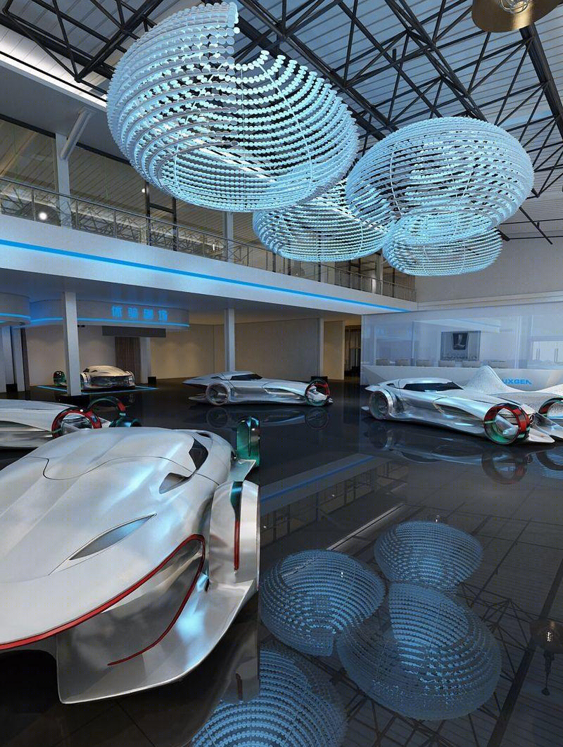 东风裕隆纳智捷沈阳华龙汽车展示空间项目-57