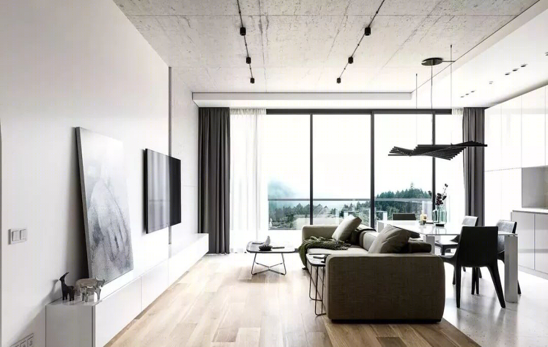 74·1m²现代灰调公寓-13