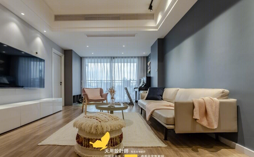 天用设计师丨平层丨天用·两房完美改三房,还能满足大中岛?-5