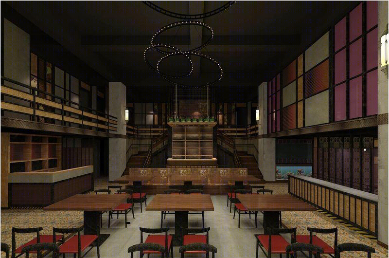 深圳“湘恋家乡”工业风中餐厅设计-2