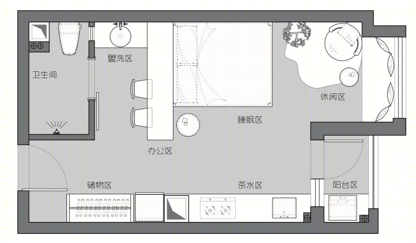 全能小户型设计 | 30 平米蜗居变身为温馨家园-15