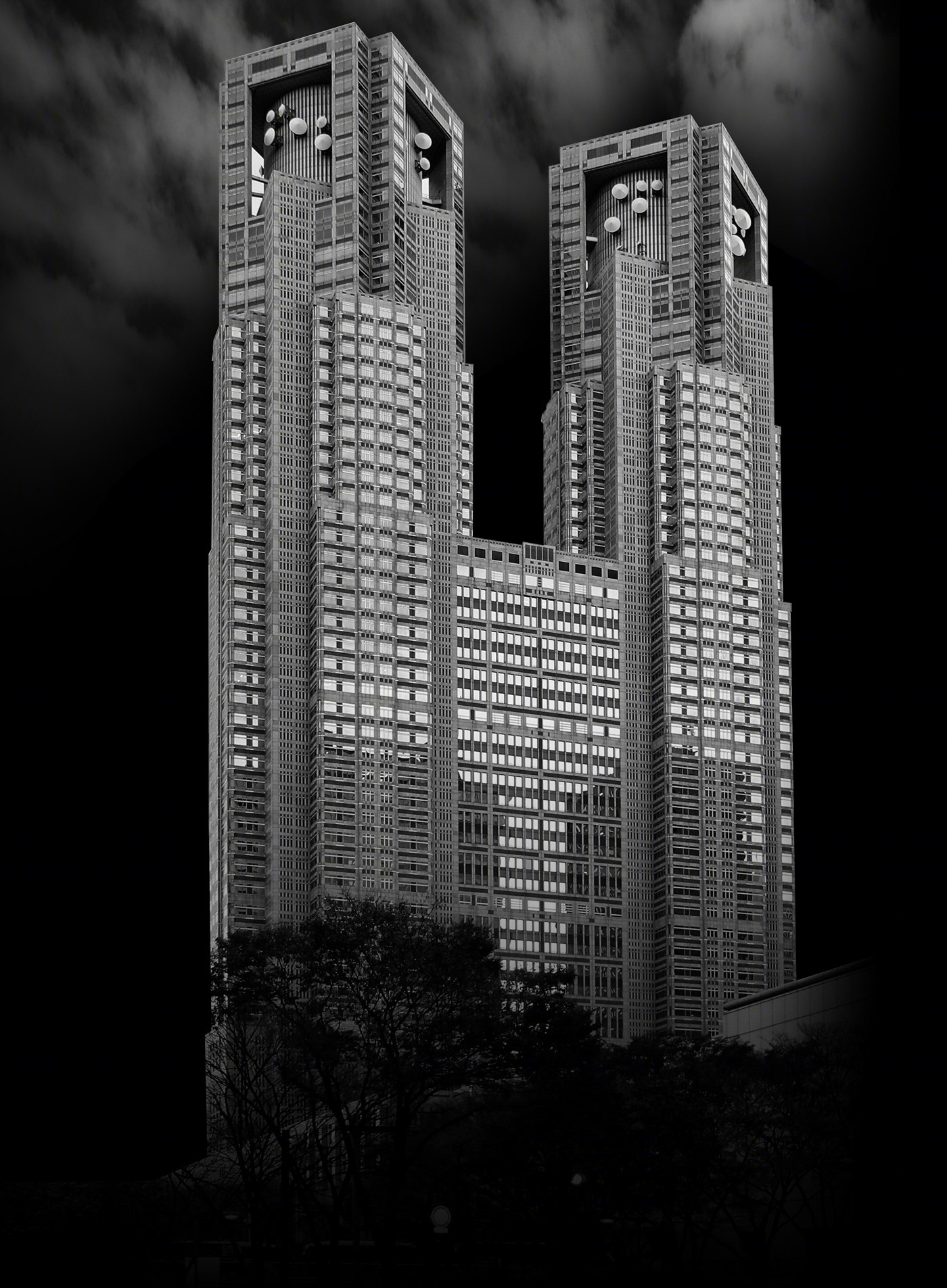 东京著名建筑黑白风格艺术盛宴丨日本东京丨多位建筑师-7