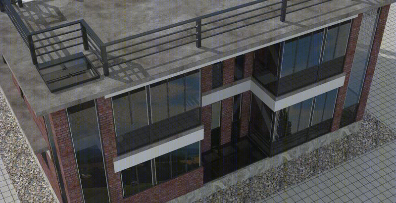 狮子座建房设计,工业风-9